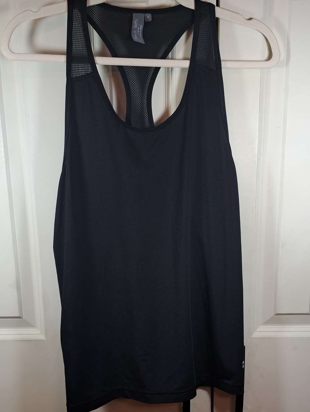 Sweaty Betty Black Mesh Racerback Tank